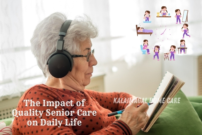 Kalaimagal Home Care in Coimbatore demonstrates the impact of quality senior care on daily life. Our comprehensive senior care services enhance the well-being, independence, and overall quality of life for elderly clients through personalized care and support