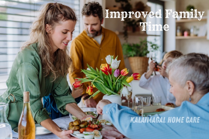 Kalaimagal Home Care in Coimbatore promotes improved family time with our professional home cooking services. Enjoy nutritious, home-cooked meals together without the hassle of preparation, enhancing family bonding and creating cherished moments around the dining table