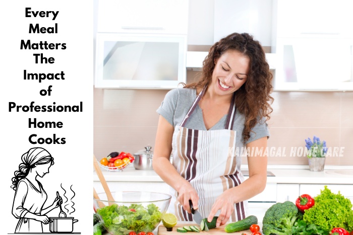 Kalaimagal Home Care in Coimbatore emphasizes that every meal matters with the impact of professional home cooks. Our expert home cooking services provide nutritious, personalized meals tailored to your dietary needs, ensuring health and satisfaction with every bite