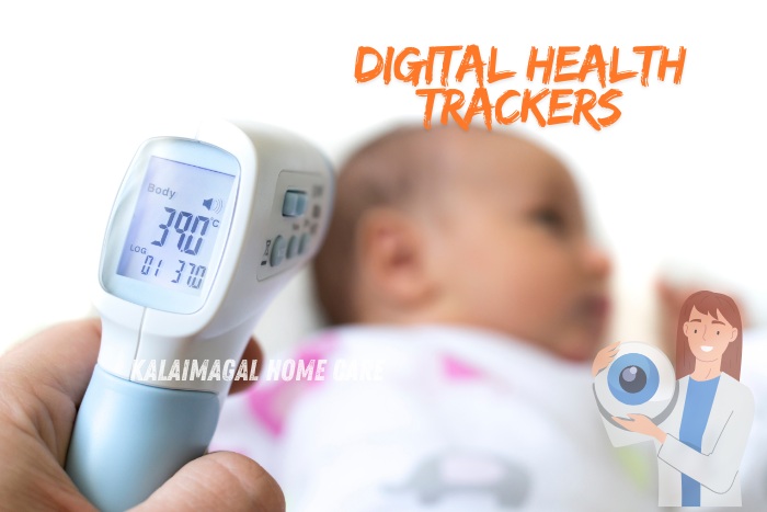 Kalaimagal Home Care in Coimbatore utilizes digital health trackers for baby care. Our advanced technology ensures accurate monitoring of your babys health, providing peace of mind and timely insights to keep your little one safe and healthy