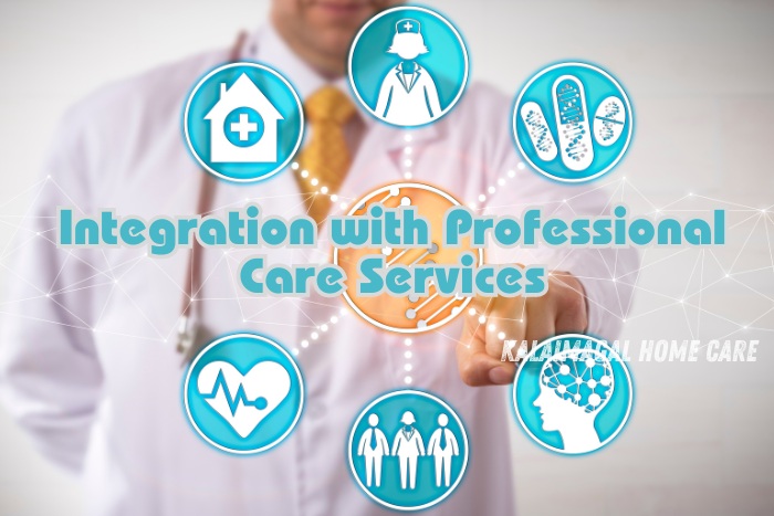 Kalaimagal Home Care in Coimbatore excels in the integration with professional care services. Our comprehensive approach combines advanced healthcare technologies and expert caregiving, ensuring seamless and personalized care for seniors and families