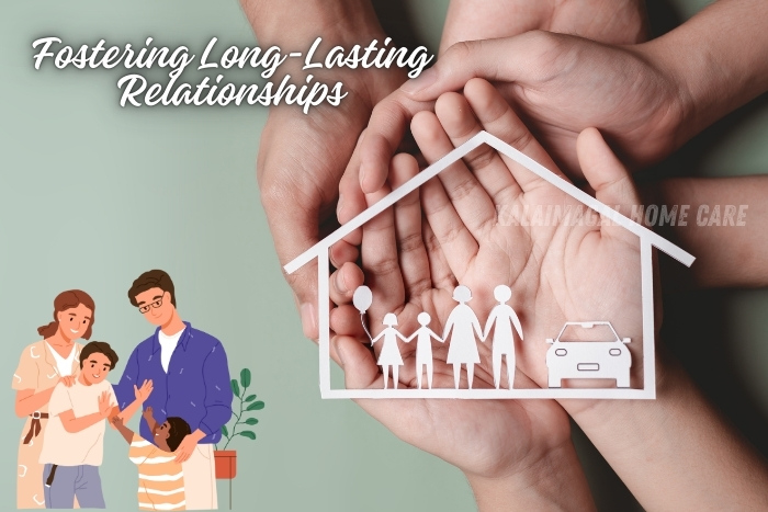 Hands holding a paper house cutout symbolizing family unity and support, highlighting the value of fostering long-lasting relationships. Kalaimagal Home Care in Coimbatore is dedicated to building strong bonds with families through compassionate home care services