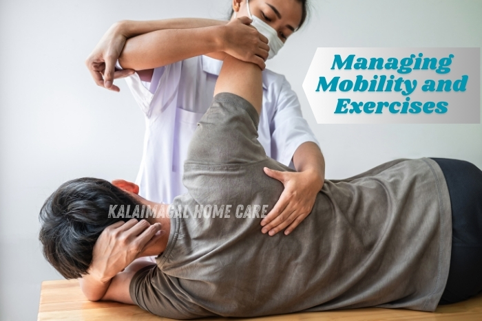 Mobility exercises for professional home nursing, elderly care by Kalaimagal Home Care in Coimbatore