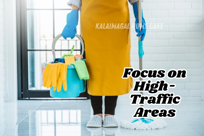 Kalaimagal Home Care in Coimbatore provides top-quality housekeeping services, focusing on high-traffic areas for a clean and hygienic home